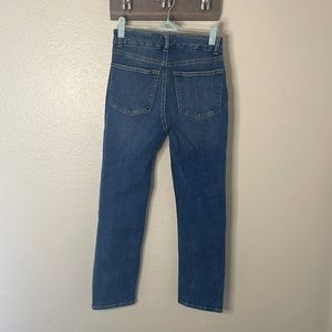 Straight leg ankle jeans